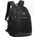 Black Canvas School Backpack Bag Waterproof Travel Laptop Backpack for Business Men